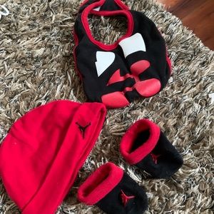 Jordan onesies and baby set